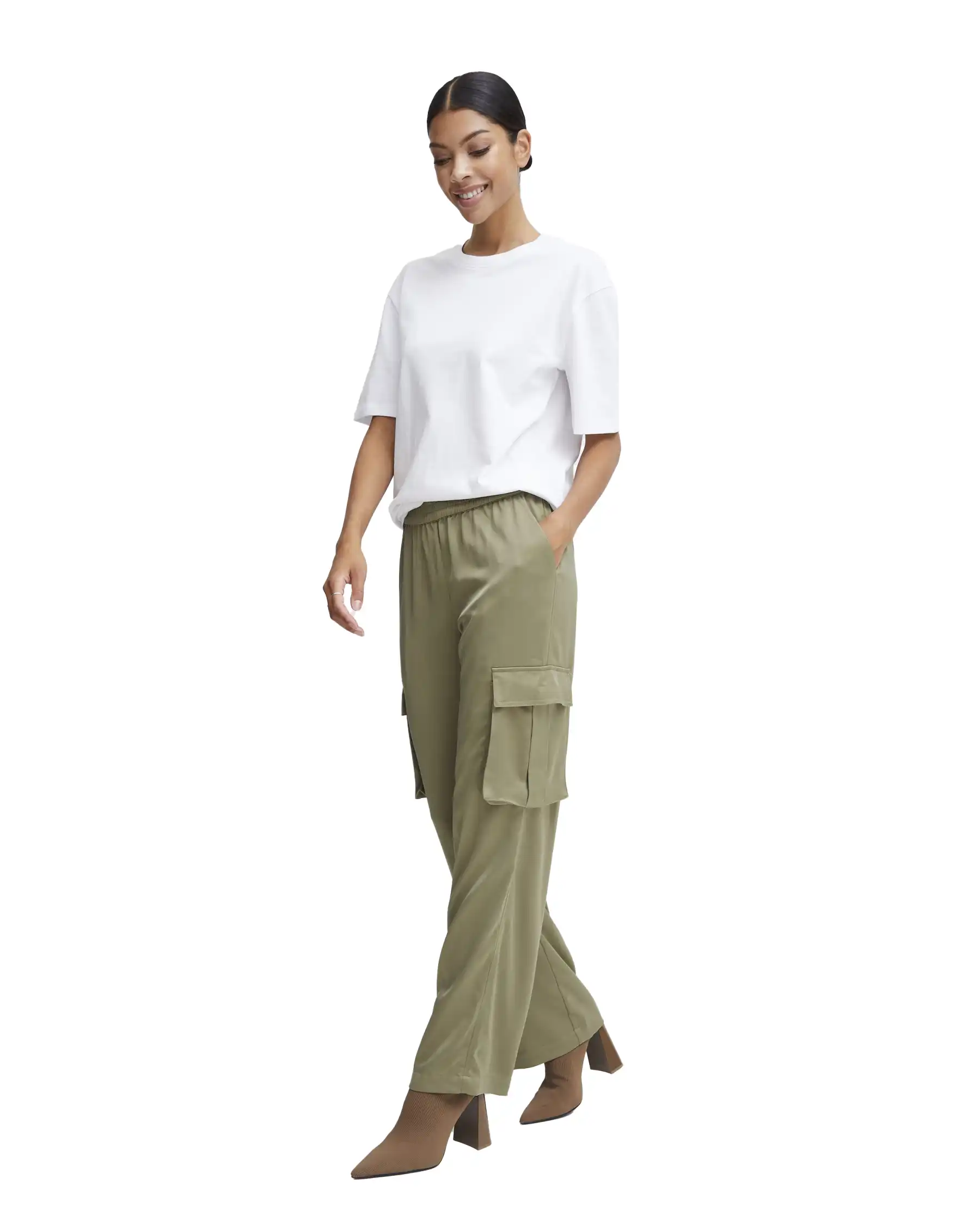 B.YOUNG B.YOUNG PANTALONI VERDE VERDE