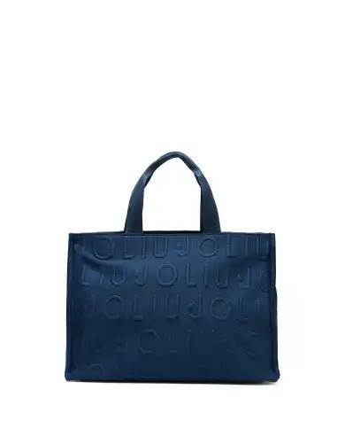LIU JO LIU JO BORSA LOGO BUBBLE BLU BLU