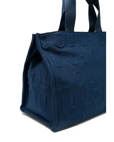 LIU JO LIU JO BORSA LOGO BUBBLE BLU BLU