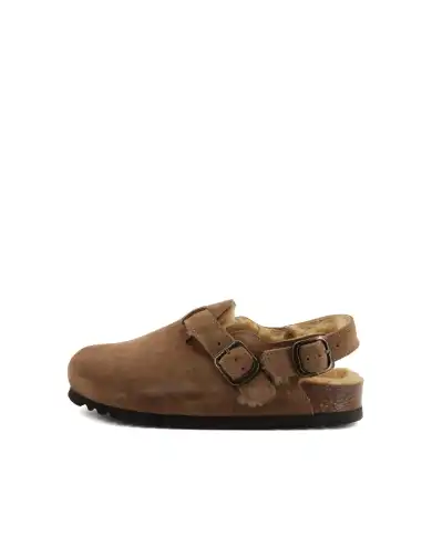 SCHOLL SCHOLL SABOT FAE BACKSTRAP TAUPE TAUPE