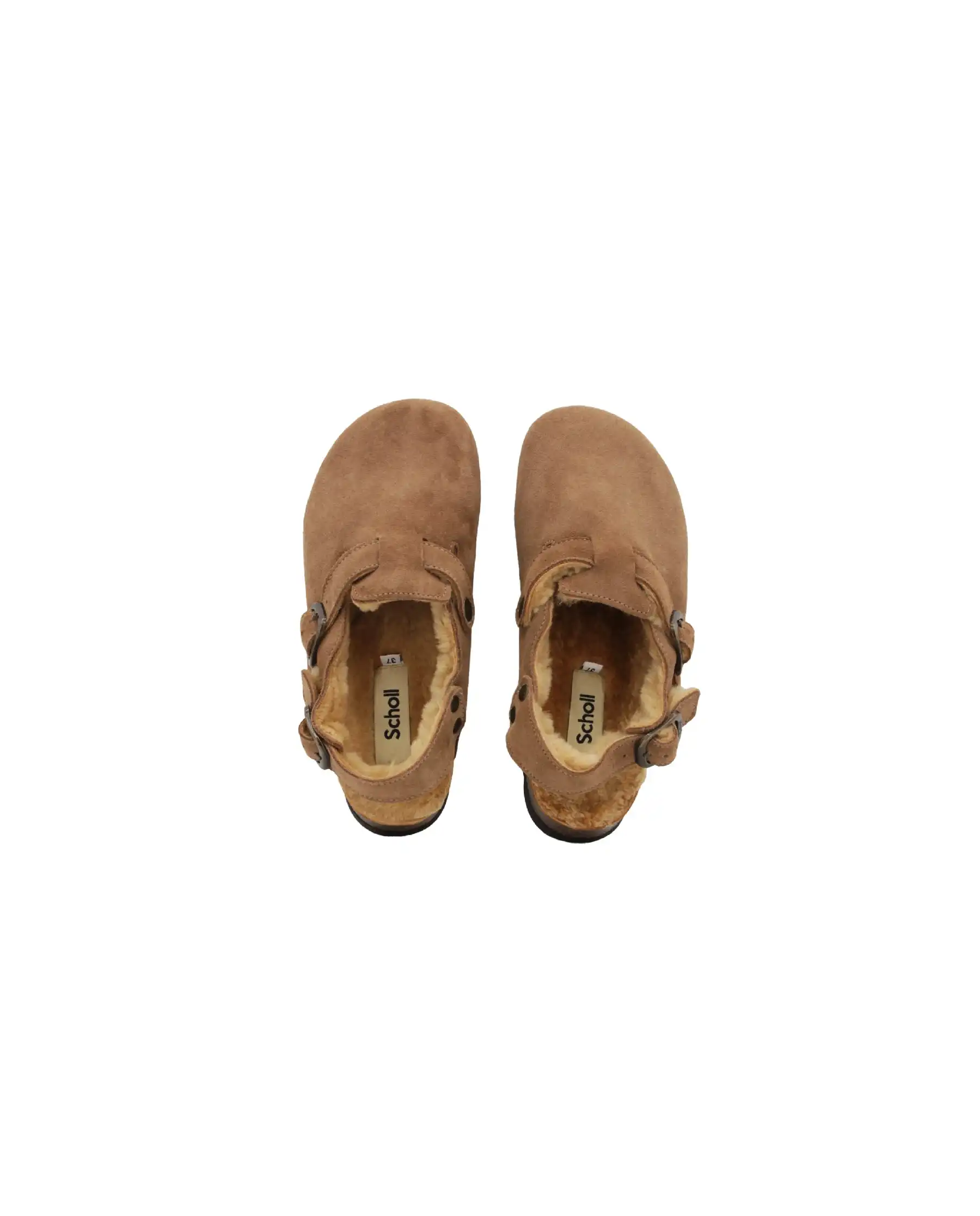 SCHOLL SCHOLL SABOT FAE BACKSTRAP TAUPE TAUPE