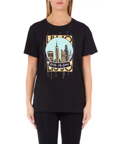 LIU JO LIU JO T-SHIRT NERO NERO