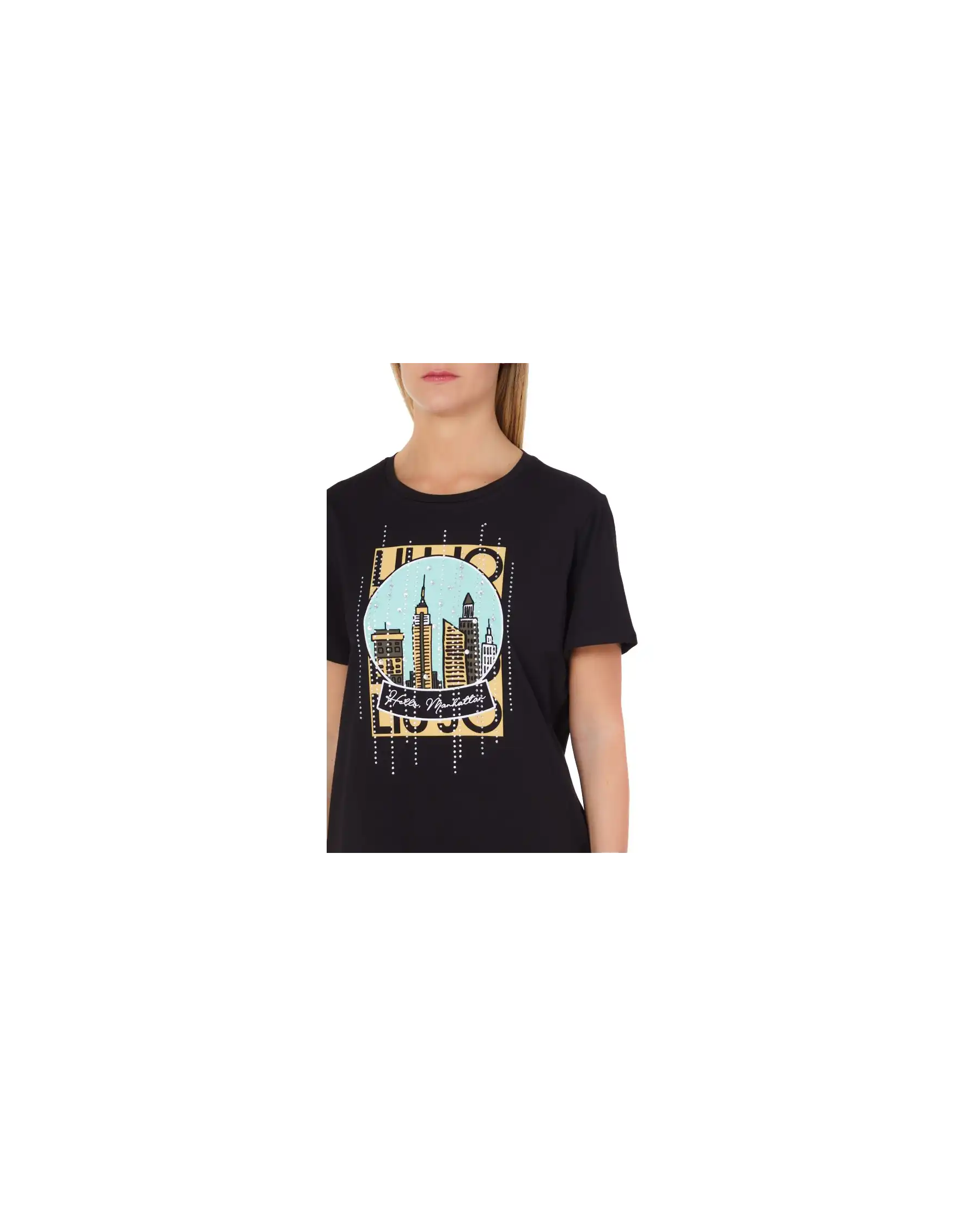 LIU JO LIU JO T-SHIRT NERO NERO