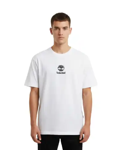 TIMBERLAND TIMBERLAND T-SHIRT STACK LOGO BIANCO BIANCO