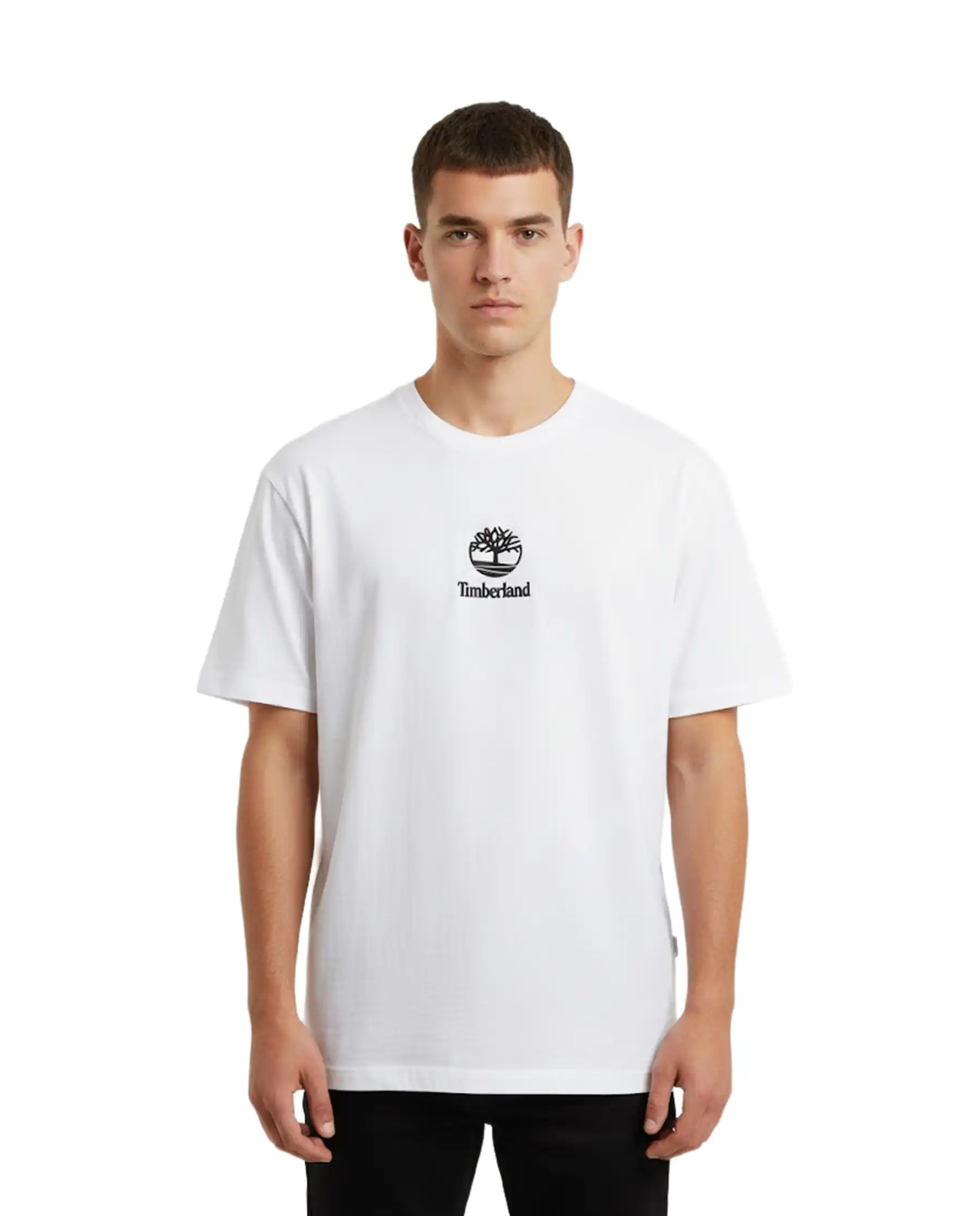 TIMBERLAND TIMBERLAND T-SHIRT STACK LOGO BIANCO BIANCO