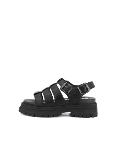 BUFFALO BUFFALO SANDALI LENNOX FISHER NERO NERO
