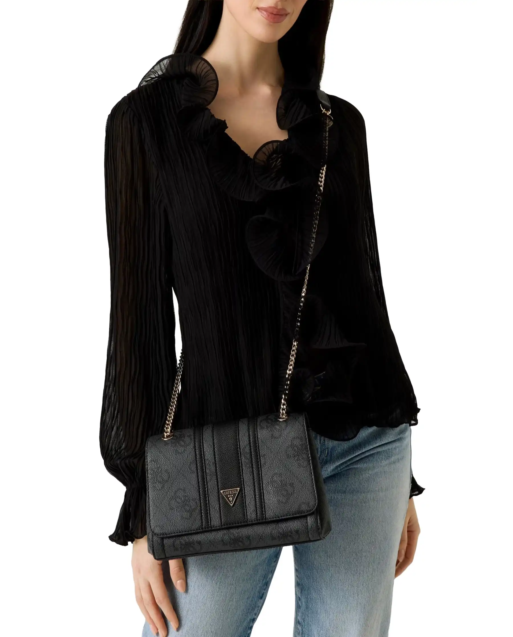 GUESS GUESS BORSA NOELLE NERO NERO