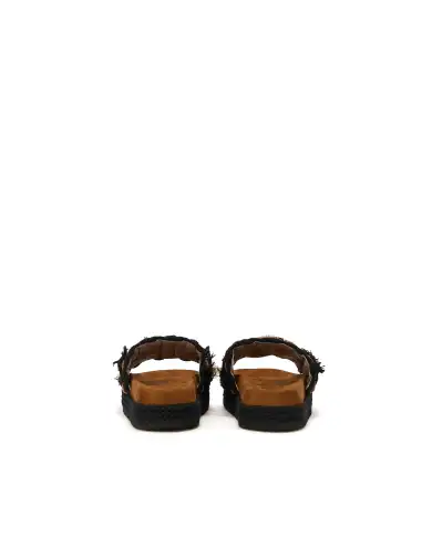 MOU MOU CIABATTINE MONOBAND ROPE NERO NERO