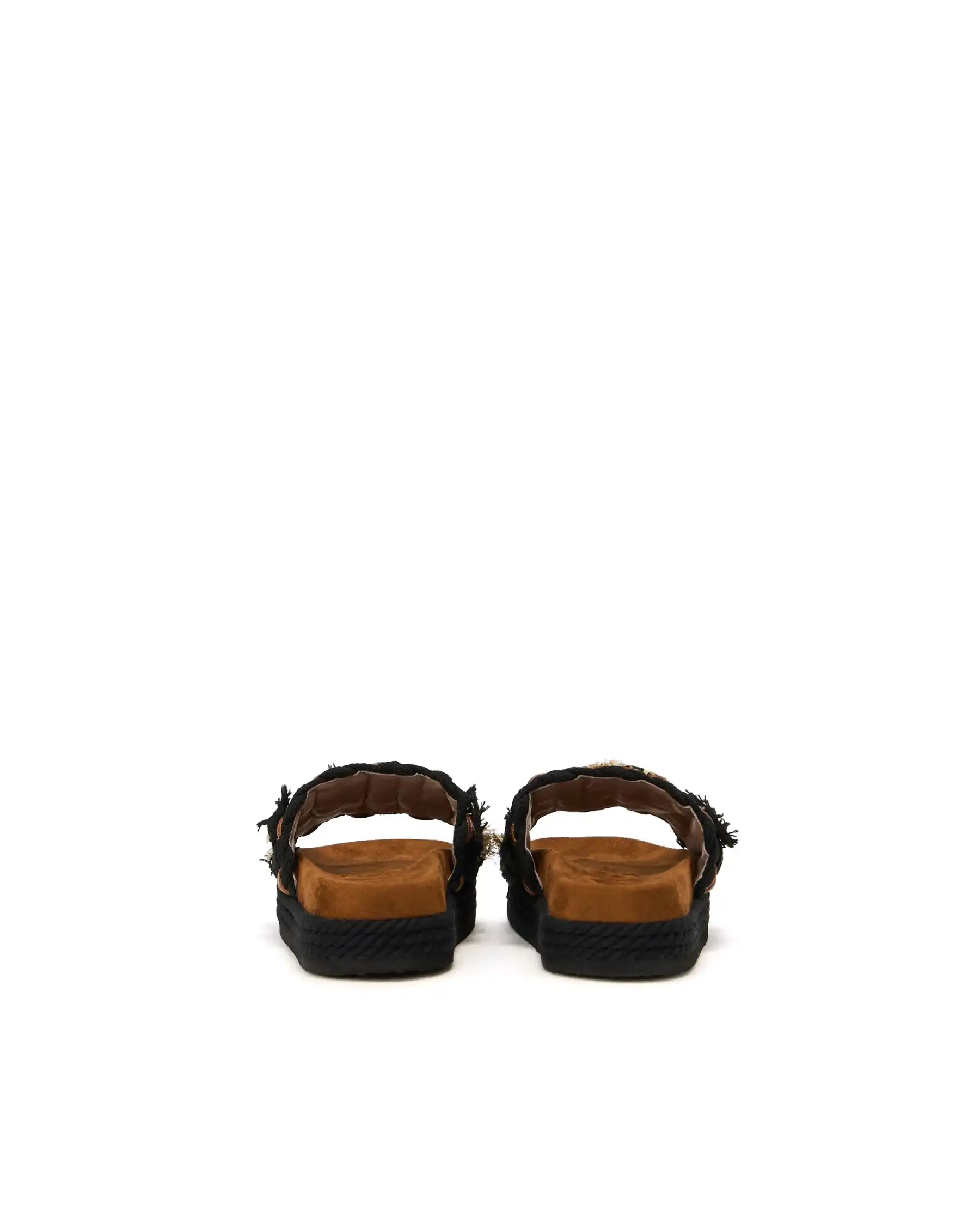 MOU MOU CIABATTINE MONOBAND ROPE NERO NERO