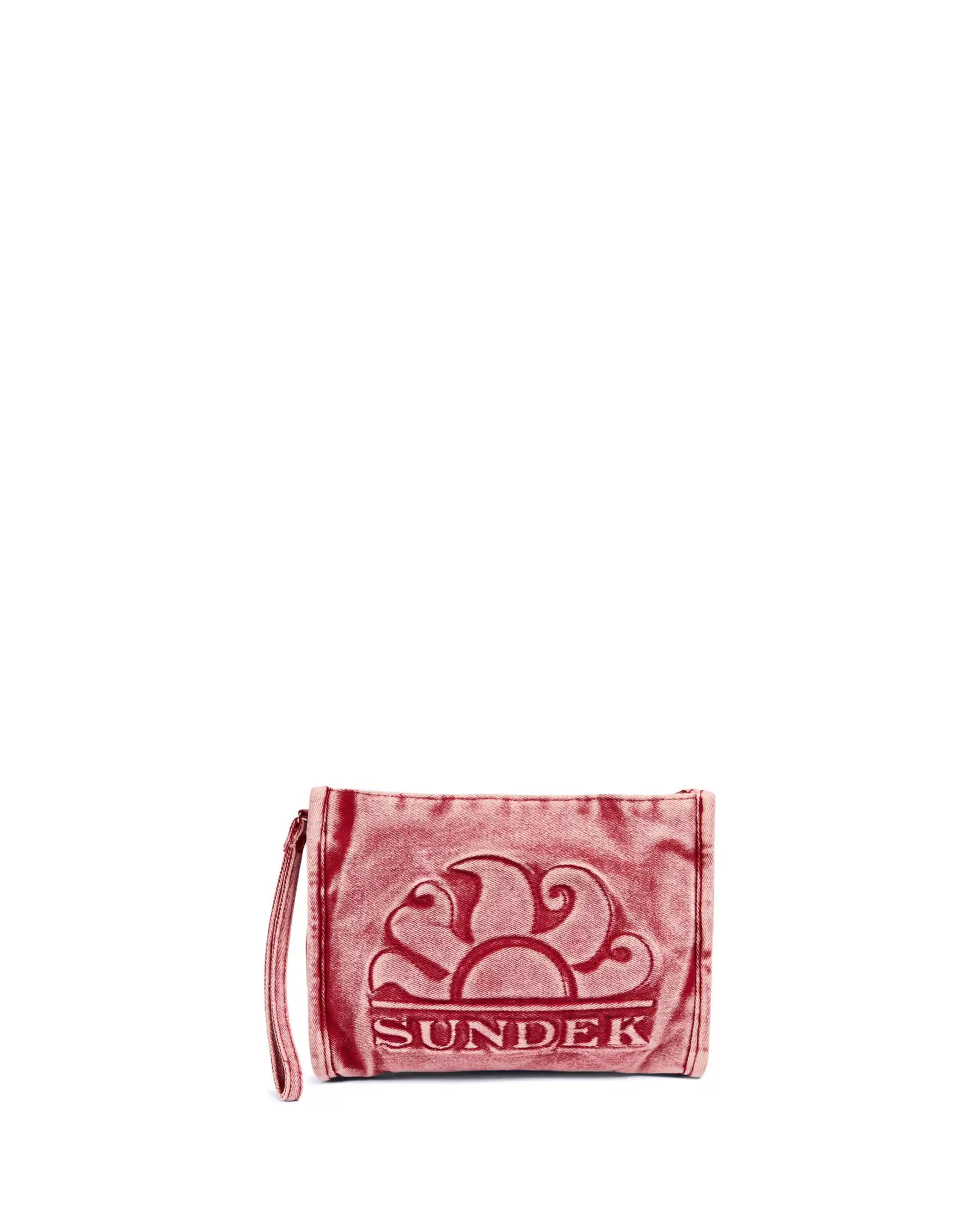 SUNDEK SUNDEK POCHETTE ROY NECESSAIRE ROSSO ROSSO