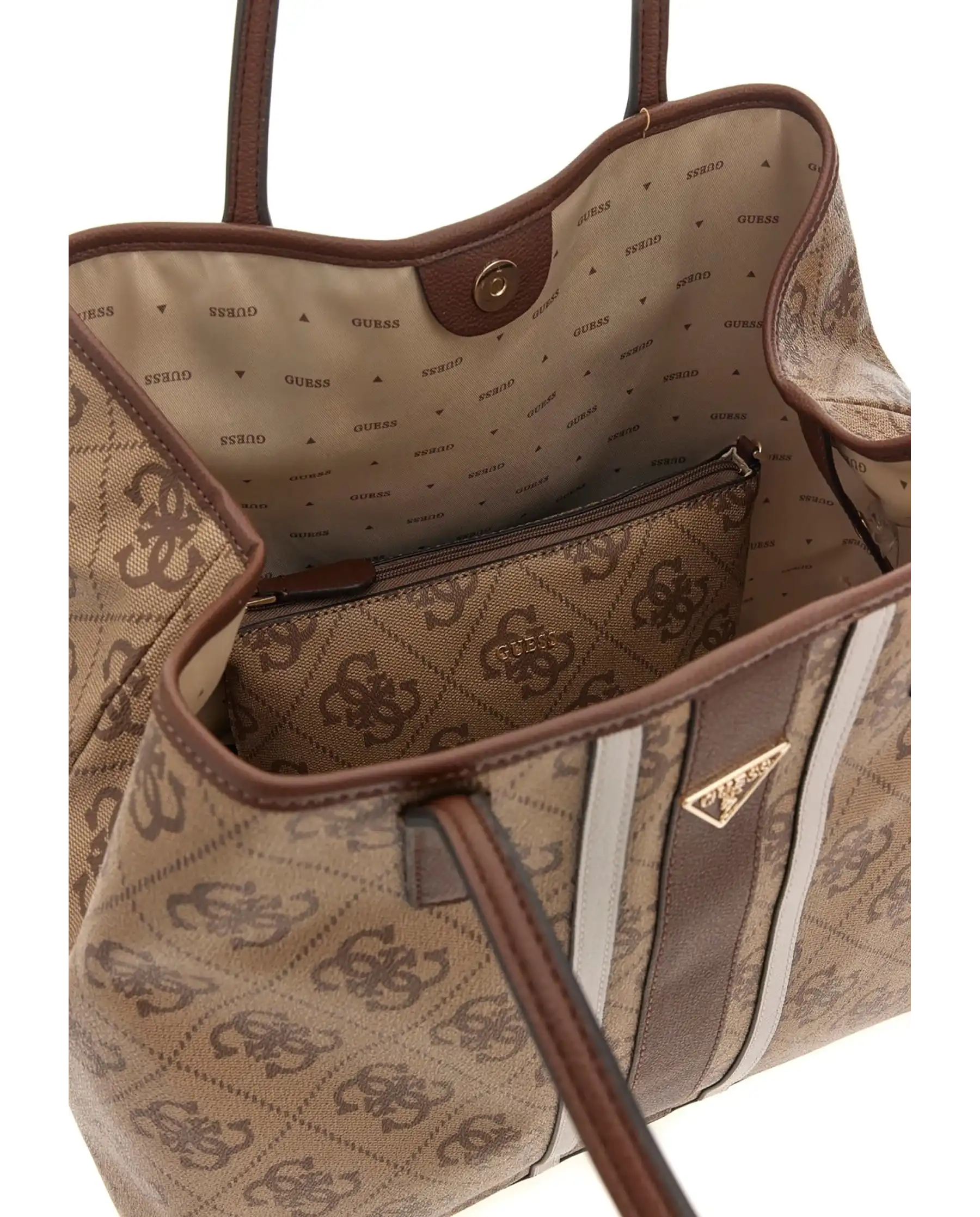 GUESS GUESS BORSA VICTTORIA LARGE BEIGE BEIGE