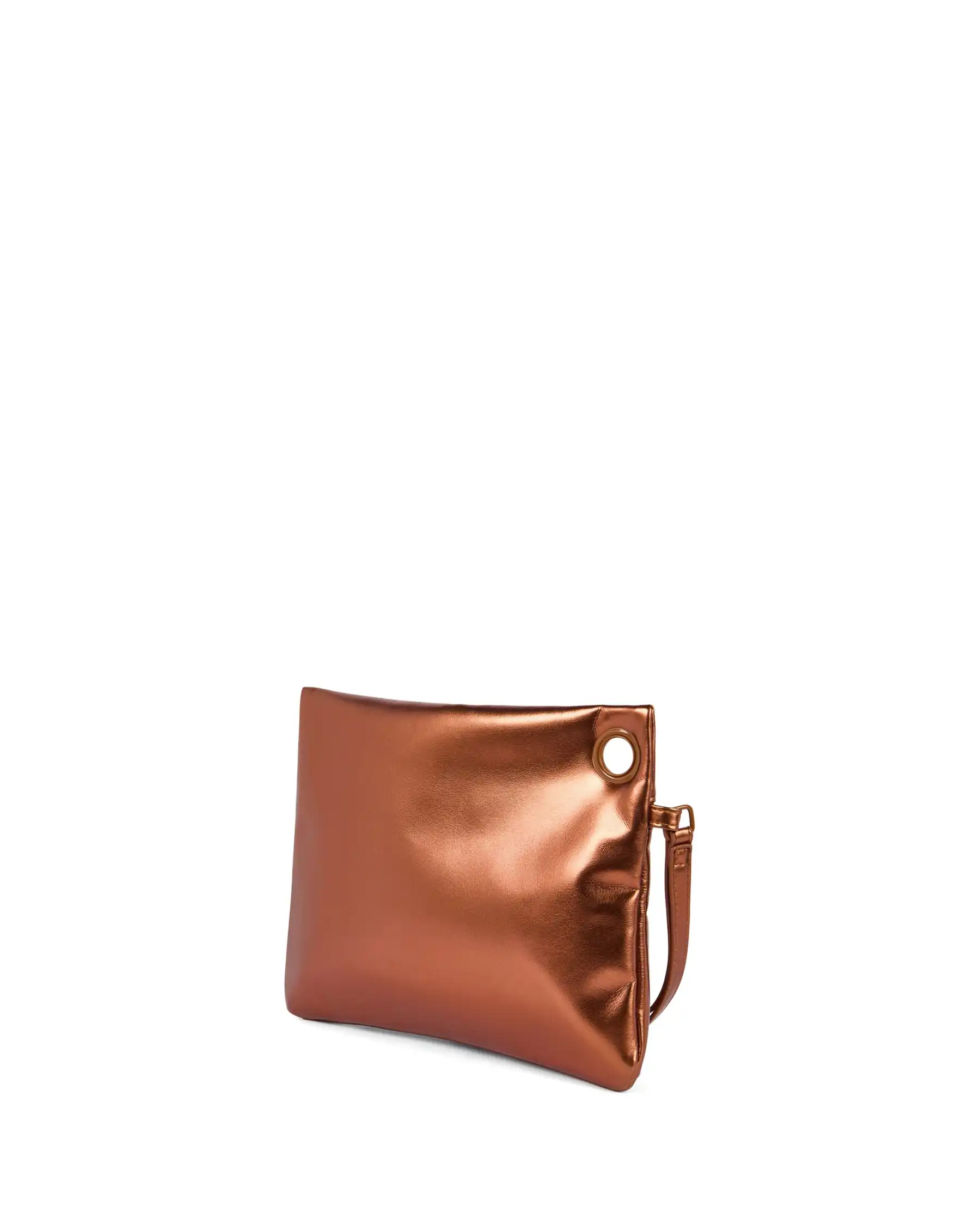 SUNDEK SUNDEK POCHETTE LAMINATED CLUTCH BRONZO BRONZO