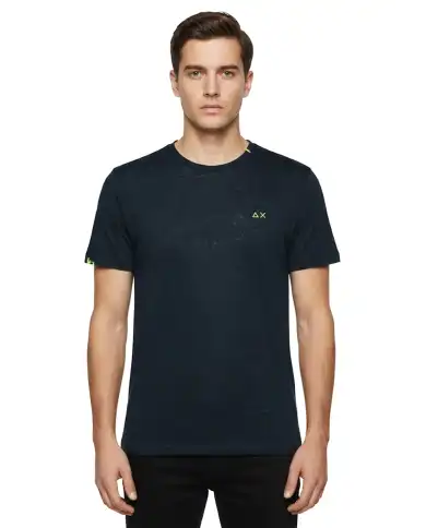 SUN 68 SUN 68 T-SHIRT SPECIAL DYED BEACH BLU BLU