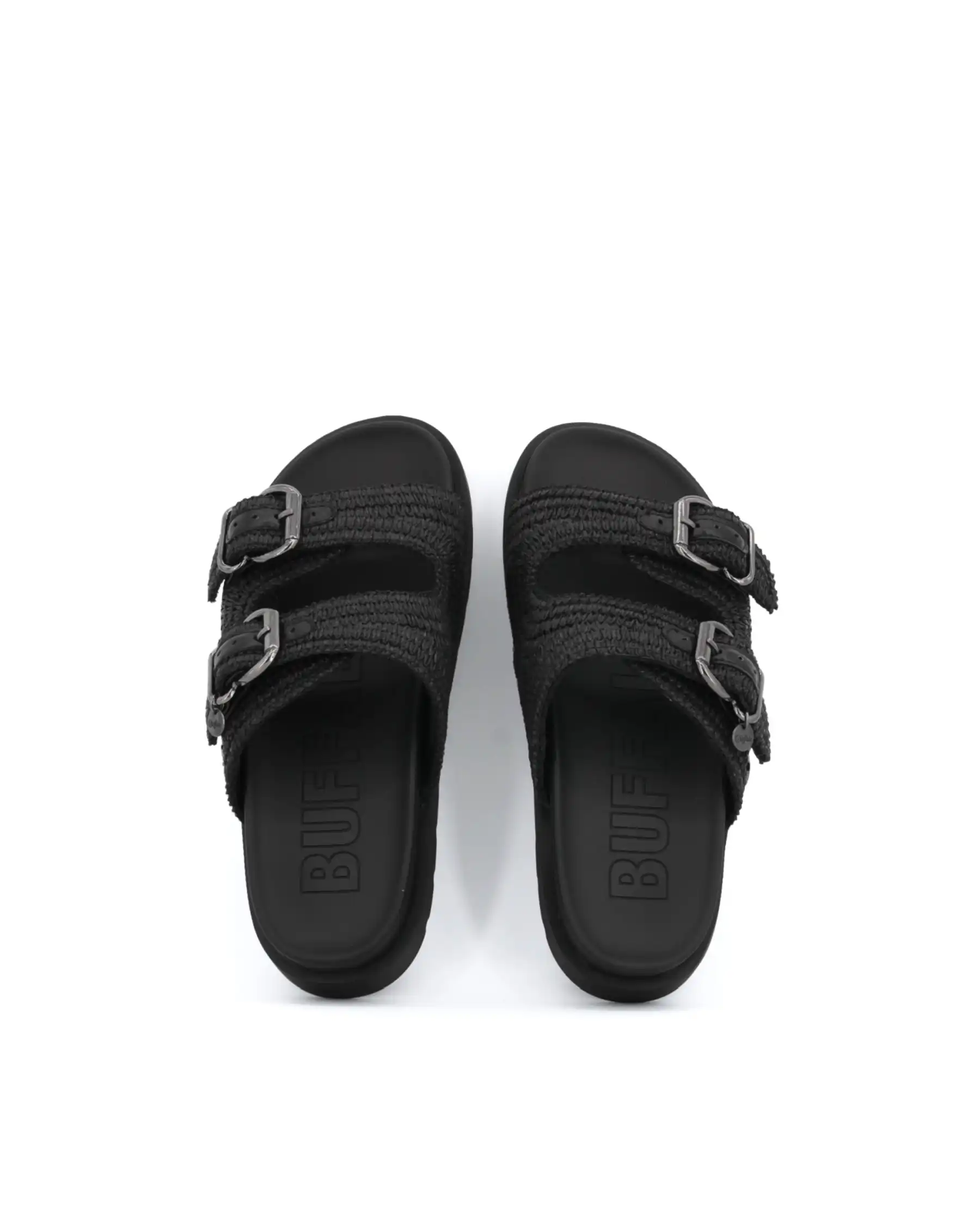 BUFFALO BUFFALO CIABATTINE RAYA ARI BO NERO NERO
