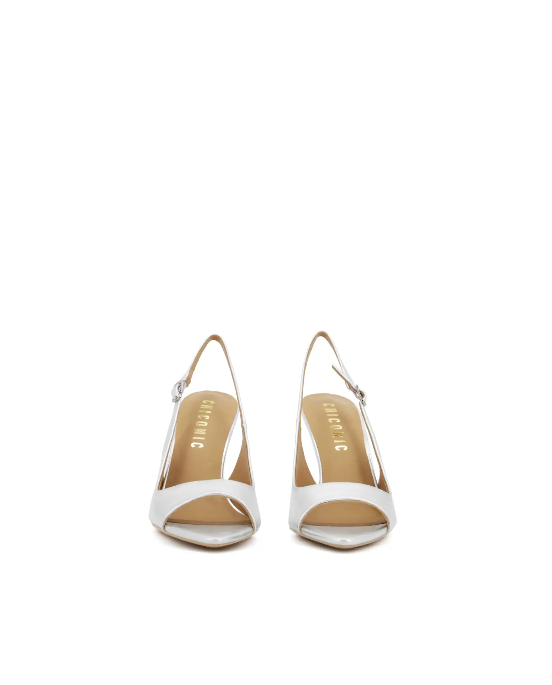 CHICONIC CHICONIC SLING BACK ARGENTO ARGENTO