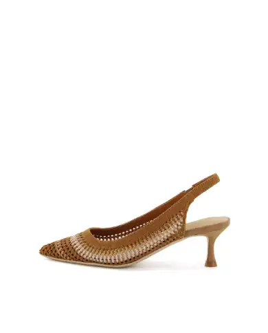 CHICONIC CHICONIC SLING BACK CUOIO CUOIO