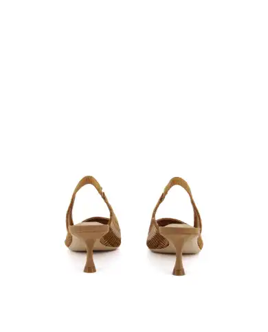 CHICONIC CHICONIC SLING BACK CUOIO CUOIO