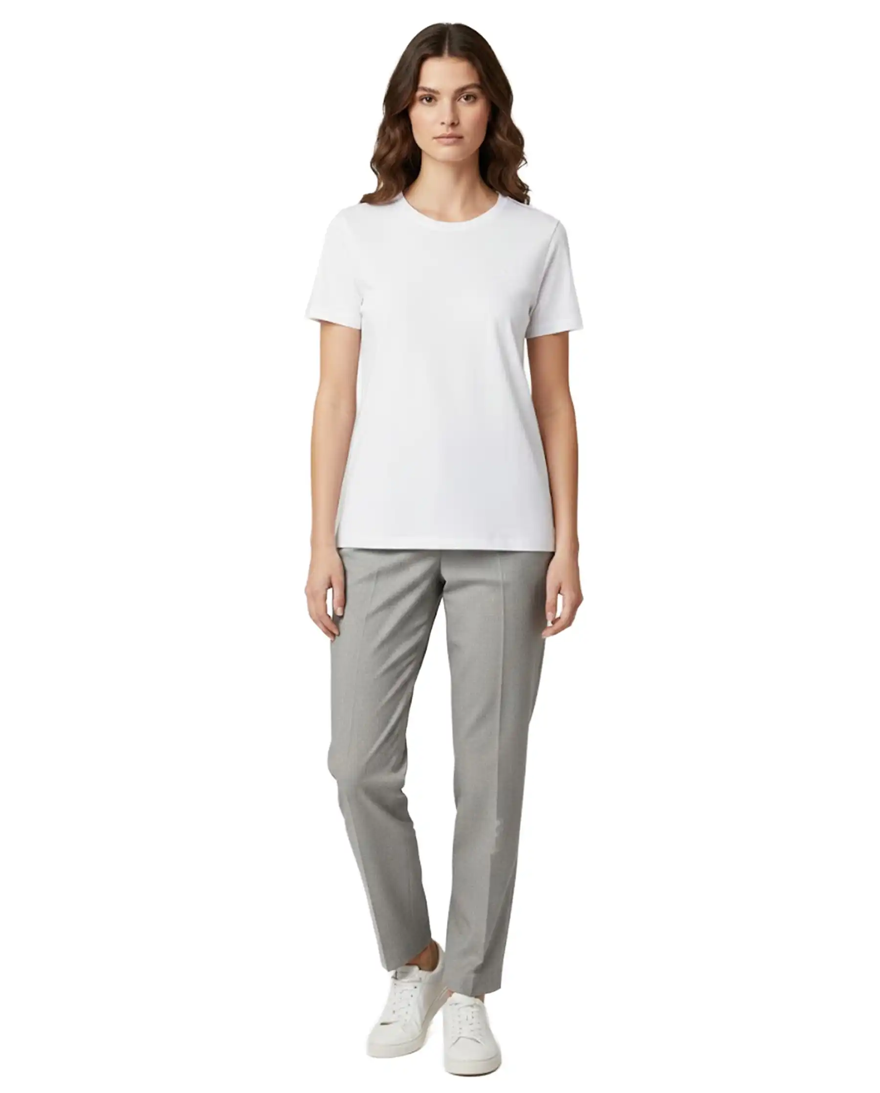SUN68 SUN 68 T-SHIRT PIQUET BIANCO BIANCO