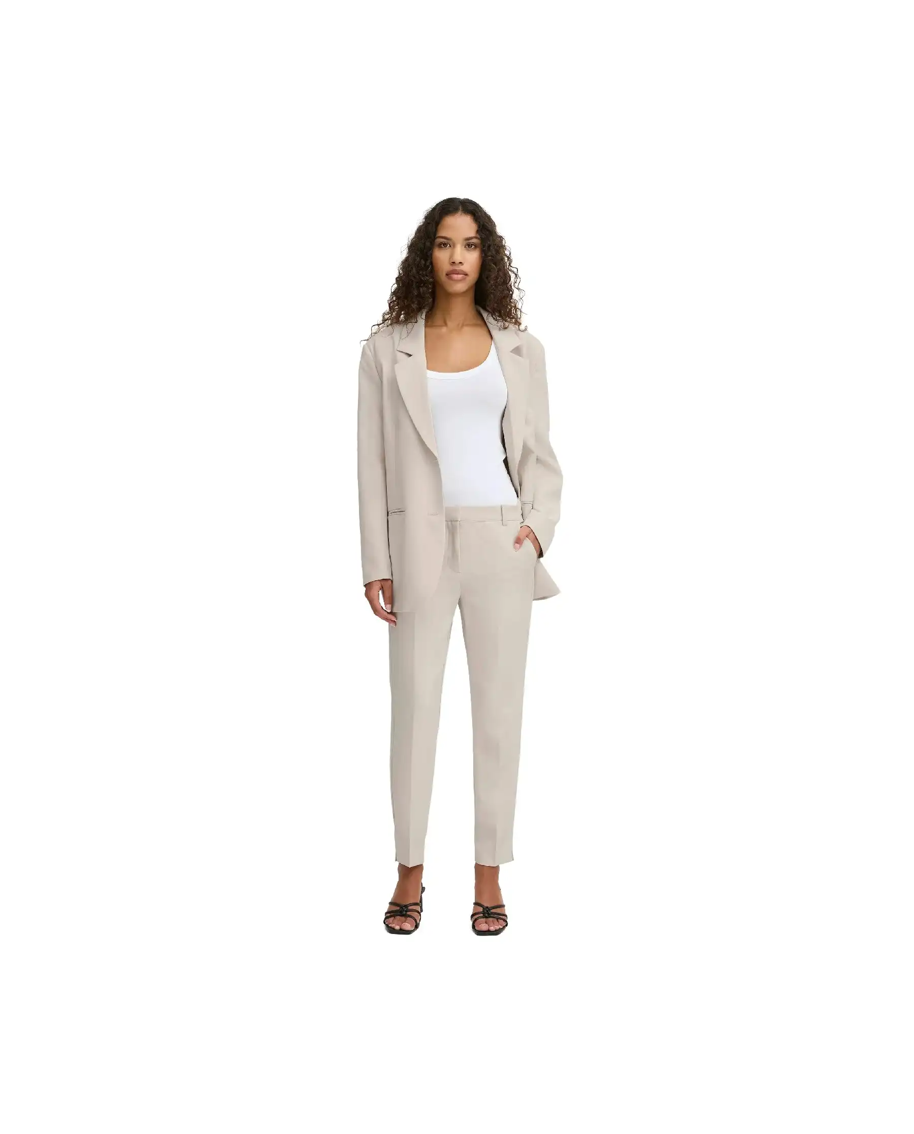 ICHI ICHI PANTALONI BEIGE BEIGE