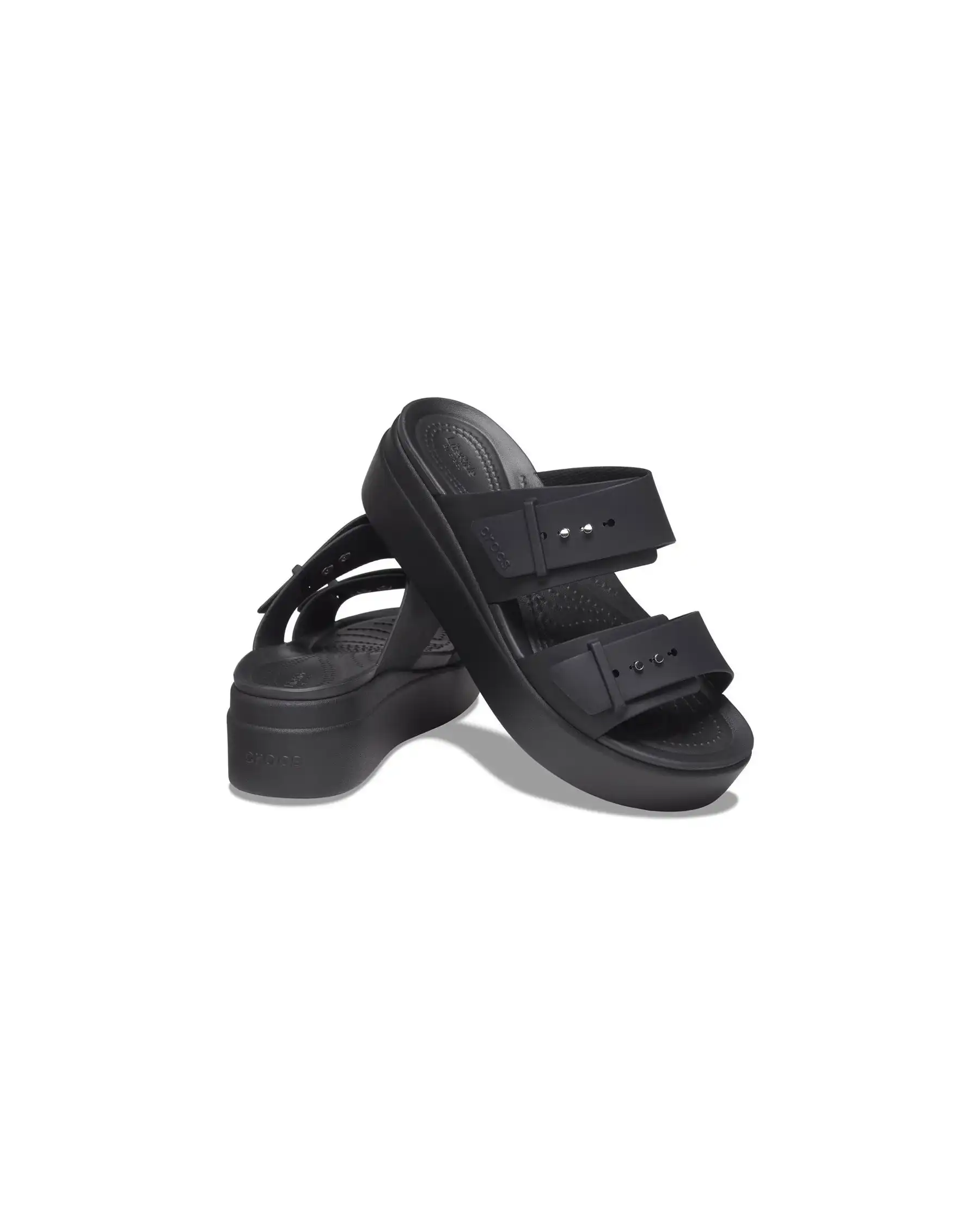CROCS CROCS CIABATTINE BROOKLYN NERO NERO