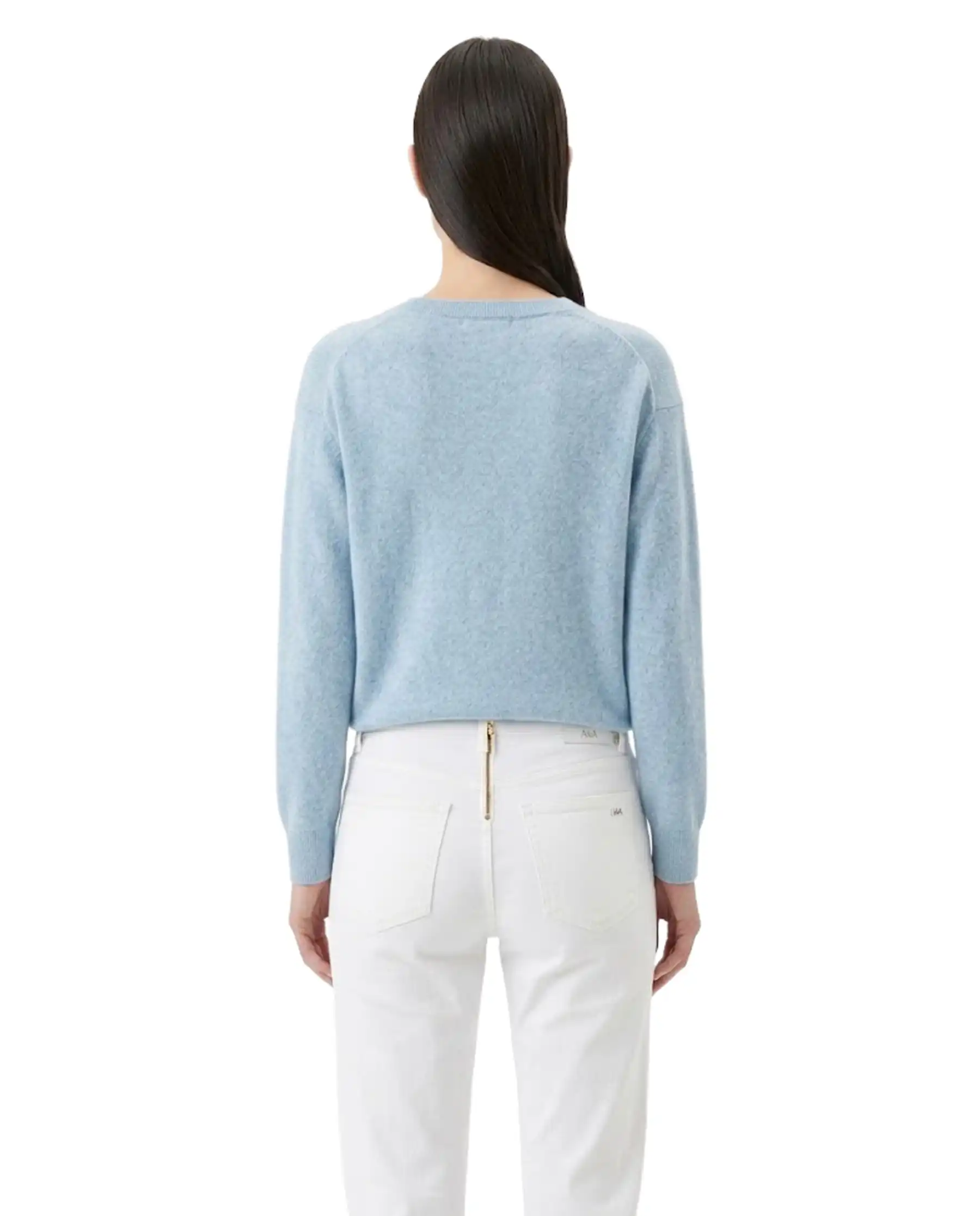 SUN68 SUN 68 MAGLIA NECK SWEATER CIELO CIELO