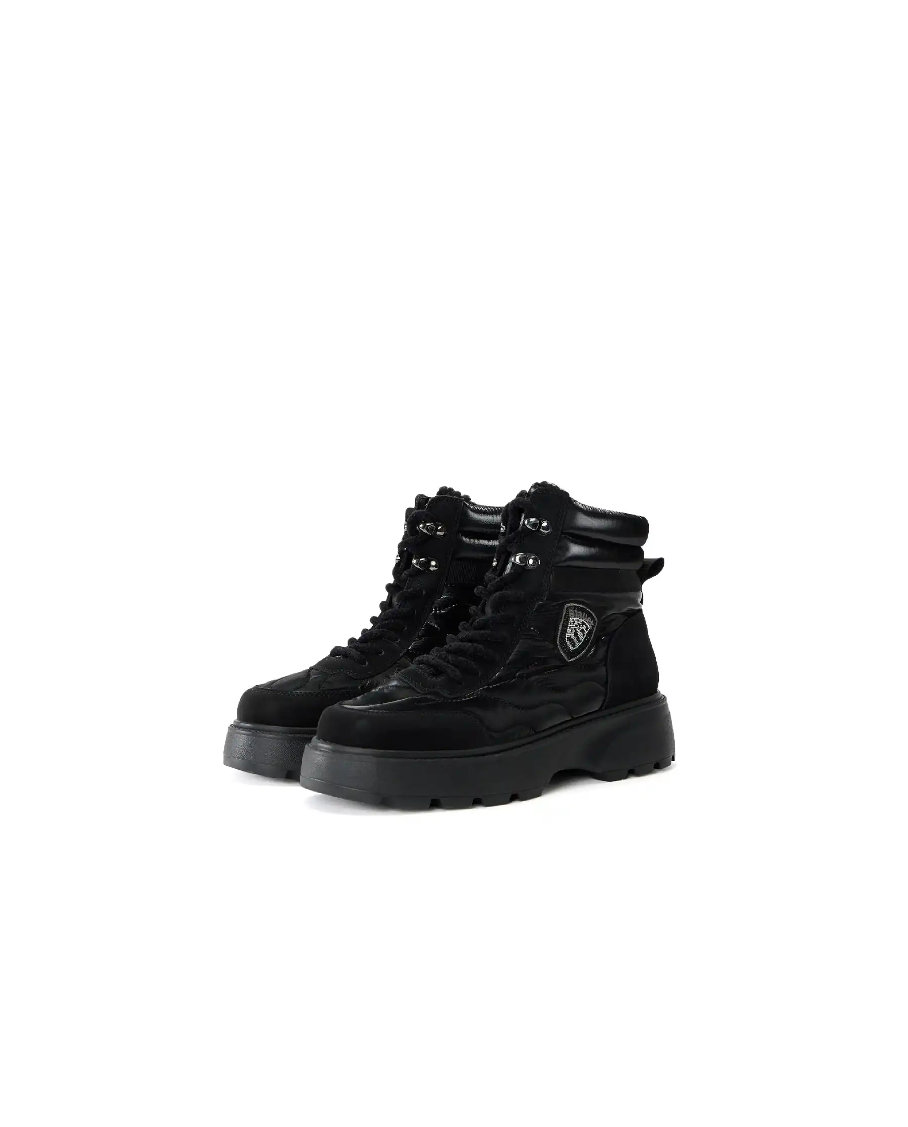 BLAUER BLAUER ANFIBI BLANCA NERO NERO