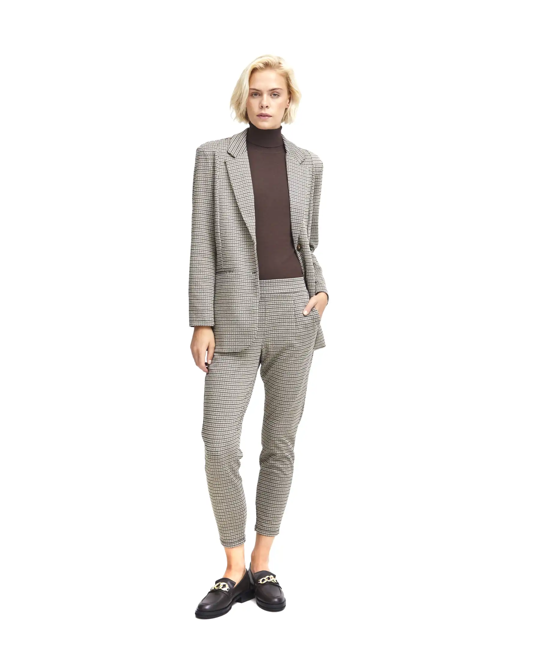 ICHI ICHI PANTALONI BEIGE BEIGE