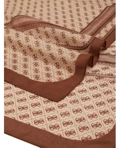 GUESS GUESS SCIARPA NOELLE PRINTED BEIGE BEIGE