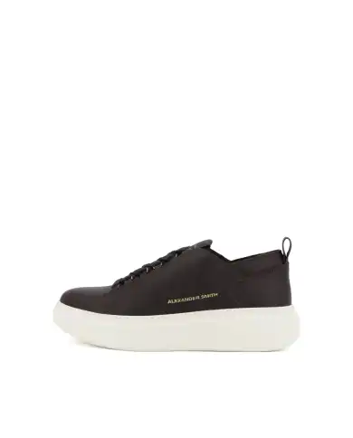 ALEXANDER SMITH SNEAKERS WEMBLEY DECONSTRUCTED MARRONE