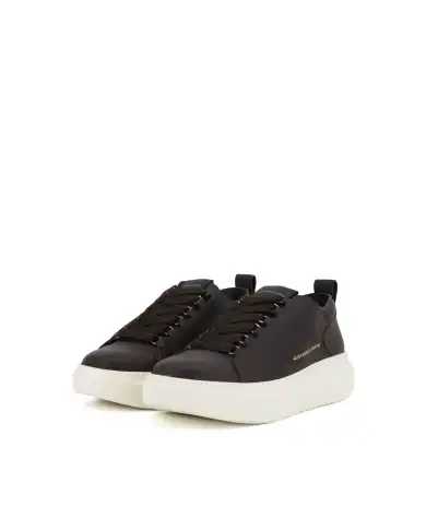 ALEXANDER SMITH SNEAKERS WEMBLEY DECONSTRUCTED MARRONE