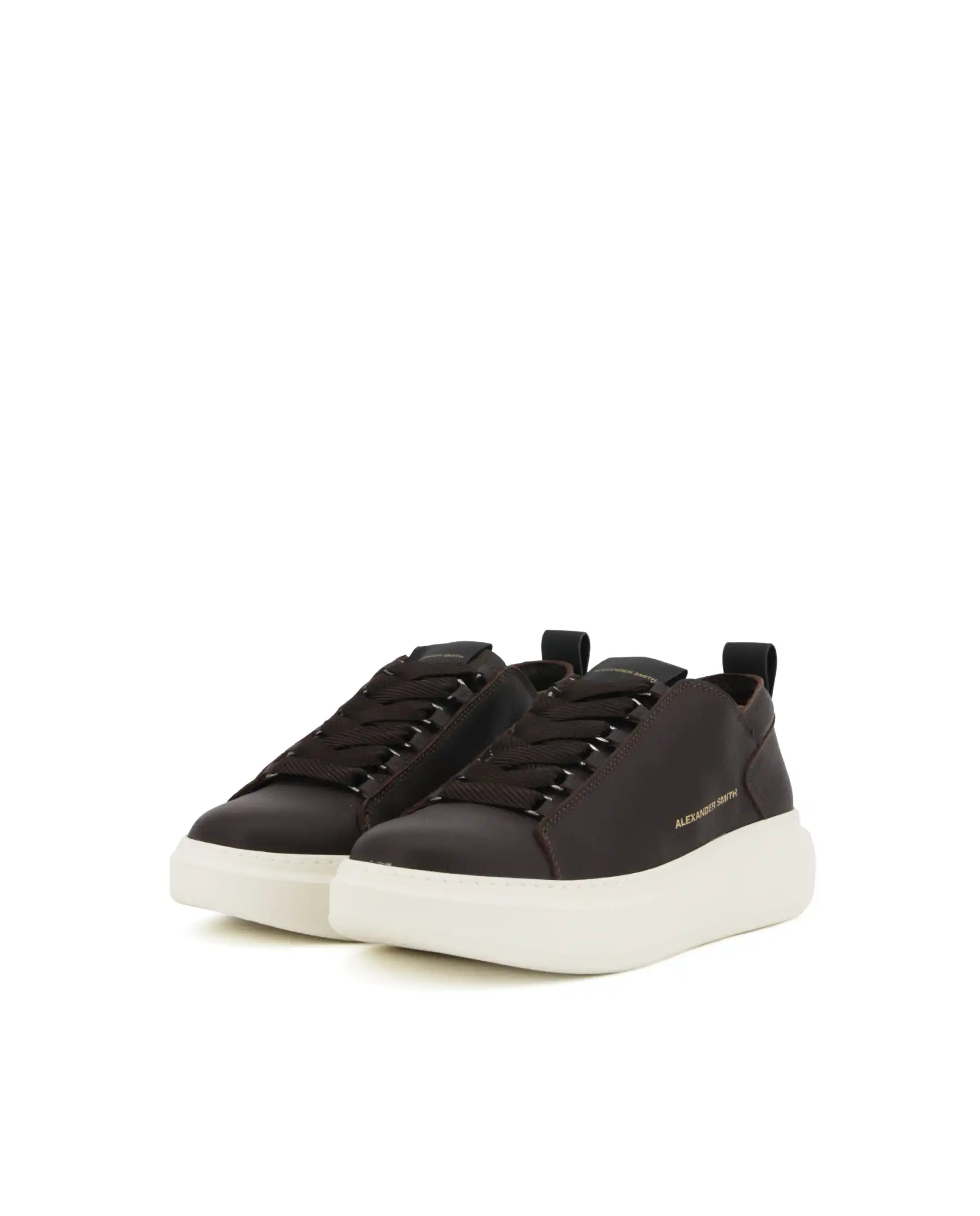 ALEXANDER SMITH SNEAKERS WEMBLEY DECONSTRUCTED MARRONE