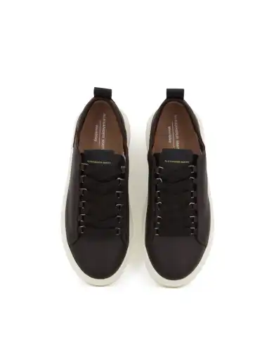 ALEXANDER SMITH SNEAKERS WEMBLEY DECONSTRUCTED MARRONE