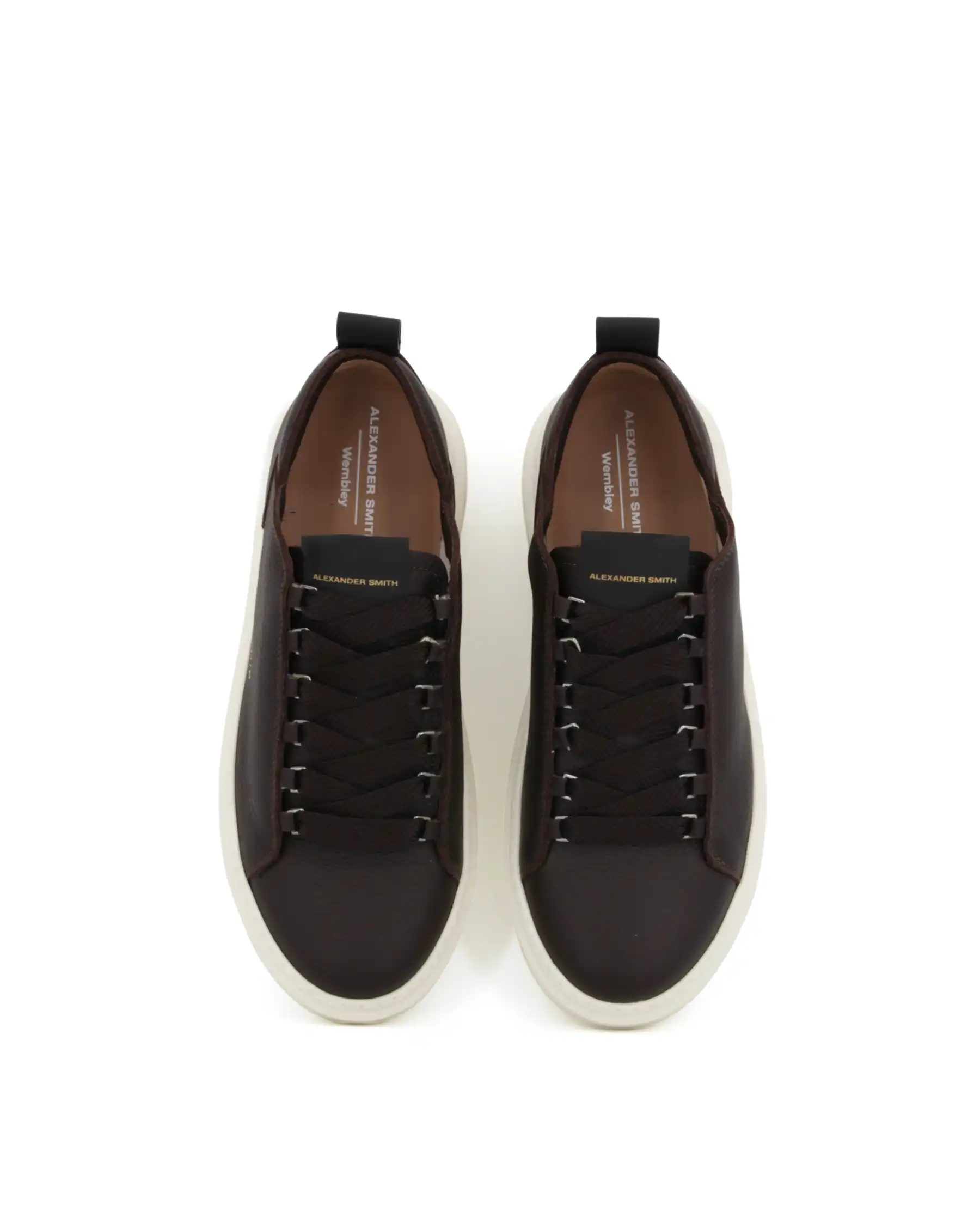 ALEXANDER SMITH SNEAKERS WEMBLEY DECONSTRUCTED MARRONE