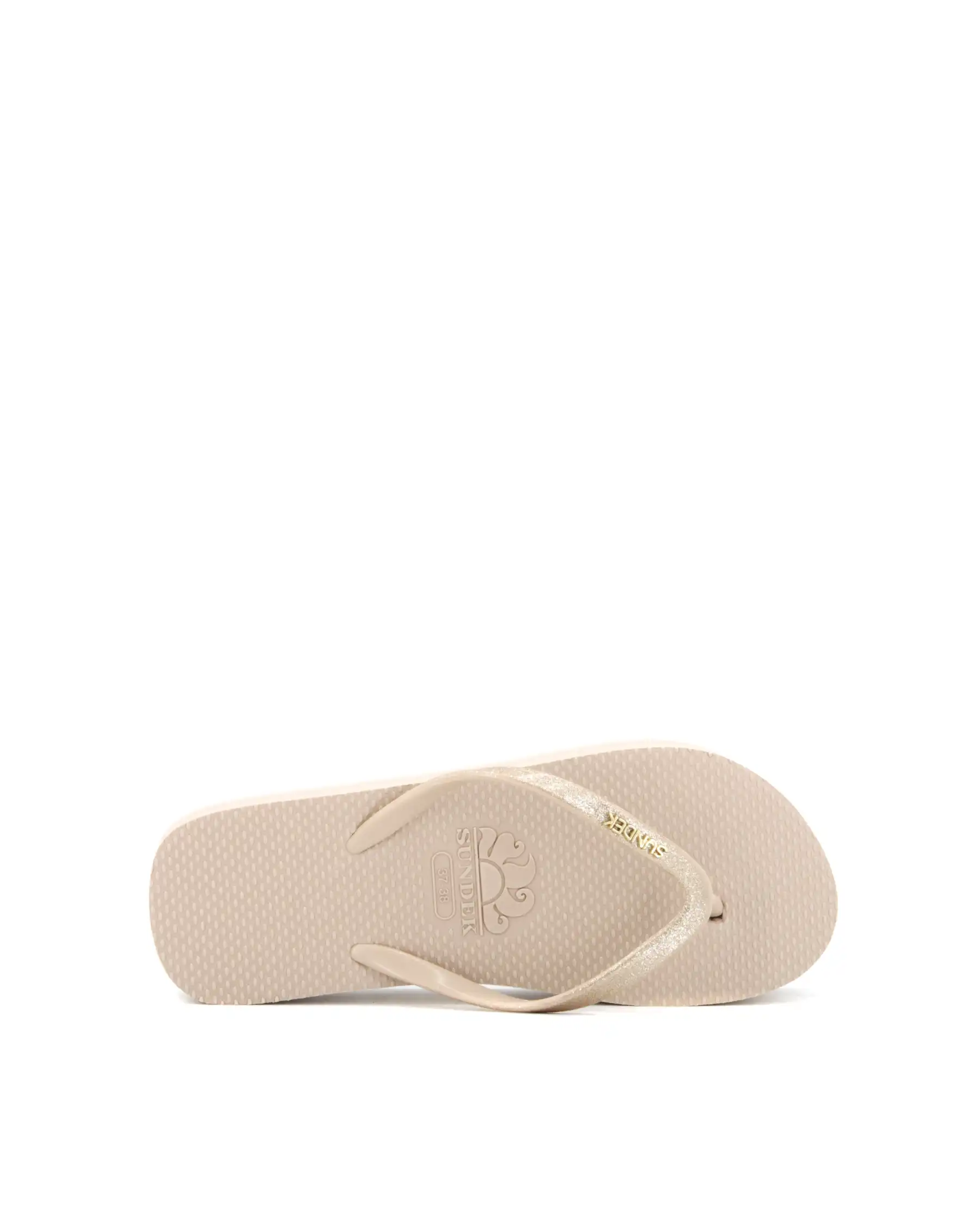 SUNDEK SUNDEK INFRADITO GLITTER FLIP FLOP BEIGE BEIGE