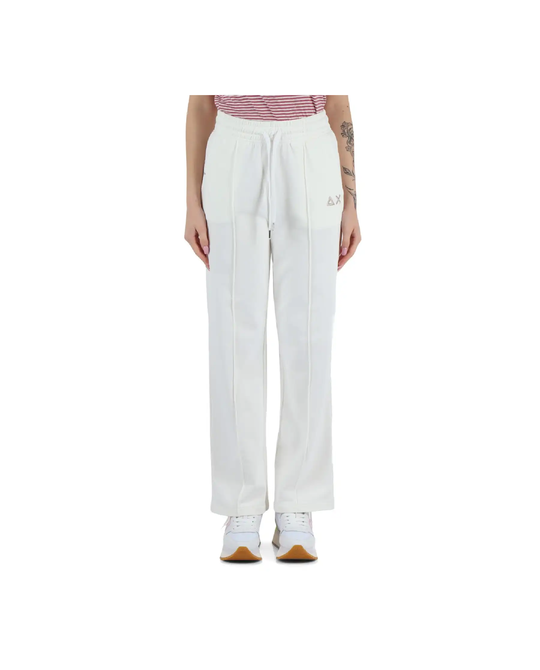 SUN68 SUN 68 PANTALONI BIANCO BIANCO