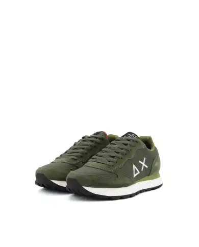 SUN68 SNEAKERS TOM SOLID VERDE MILITARE