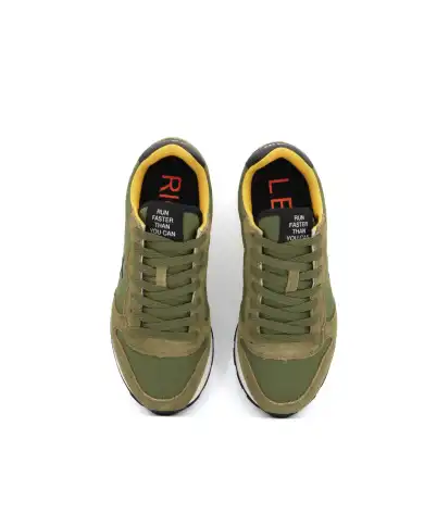 SUN68 SNEAKERS TOM SOLID VERDE MILITARE