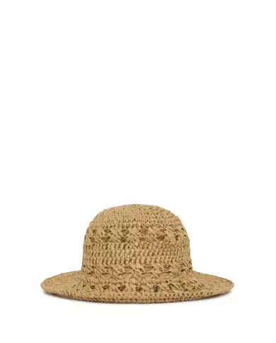 ICHI ICHI CAPPELLO A TESA LARGA FREJA BEIGE BEIGE