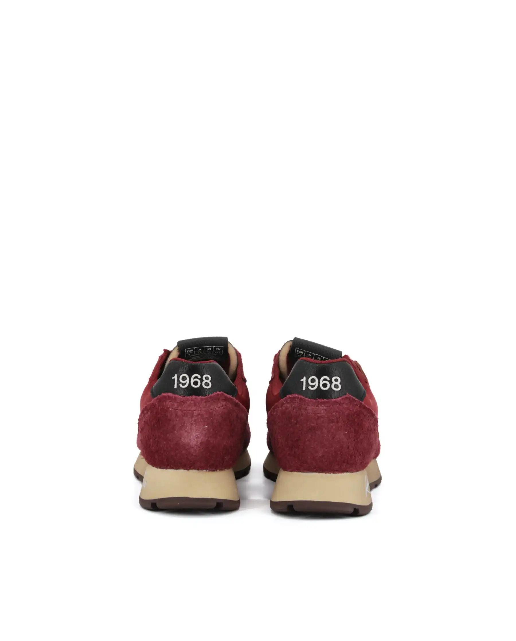 SUN68 SNEAKERS TOM VINTAGE BORDEAUX