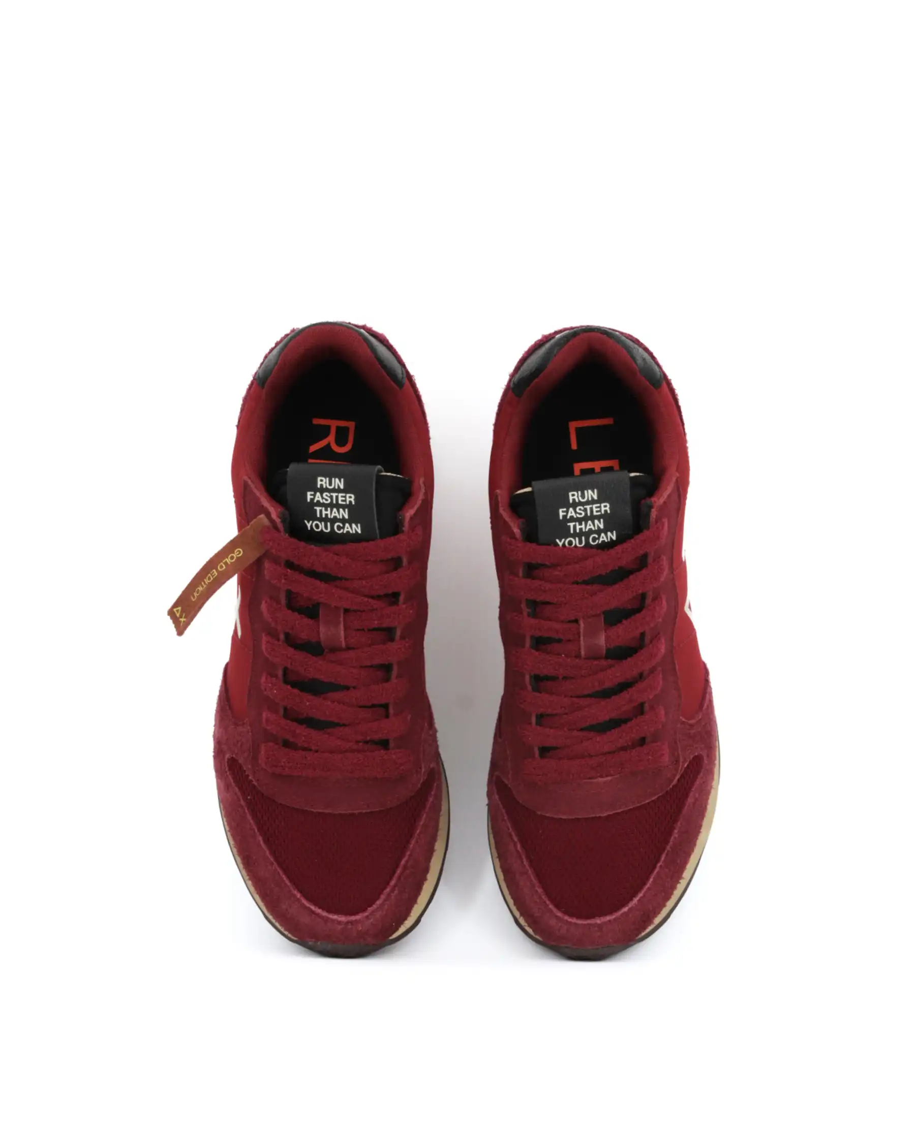 SUN68 SNEAKERS TOM VINTAGE BORDEAUX