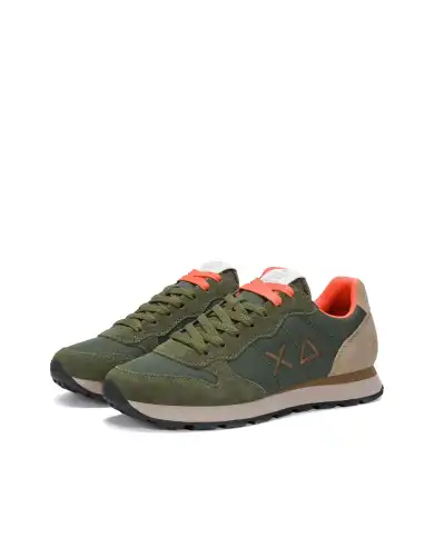SUN68 SNEAKERS TOM MULTICOLOR VERDE MILITARE
