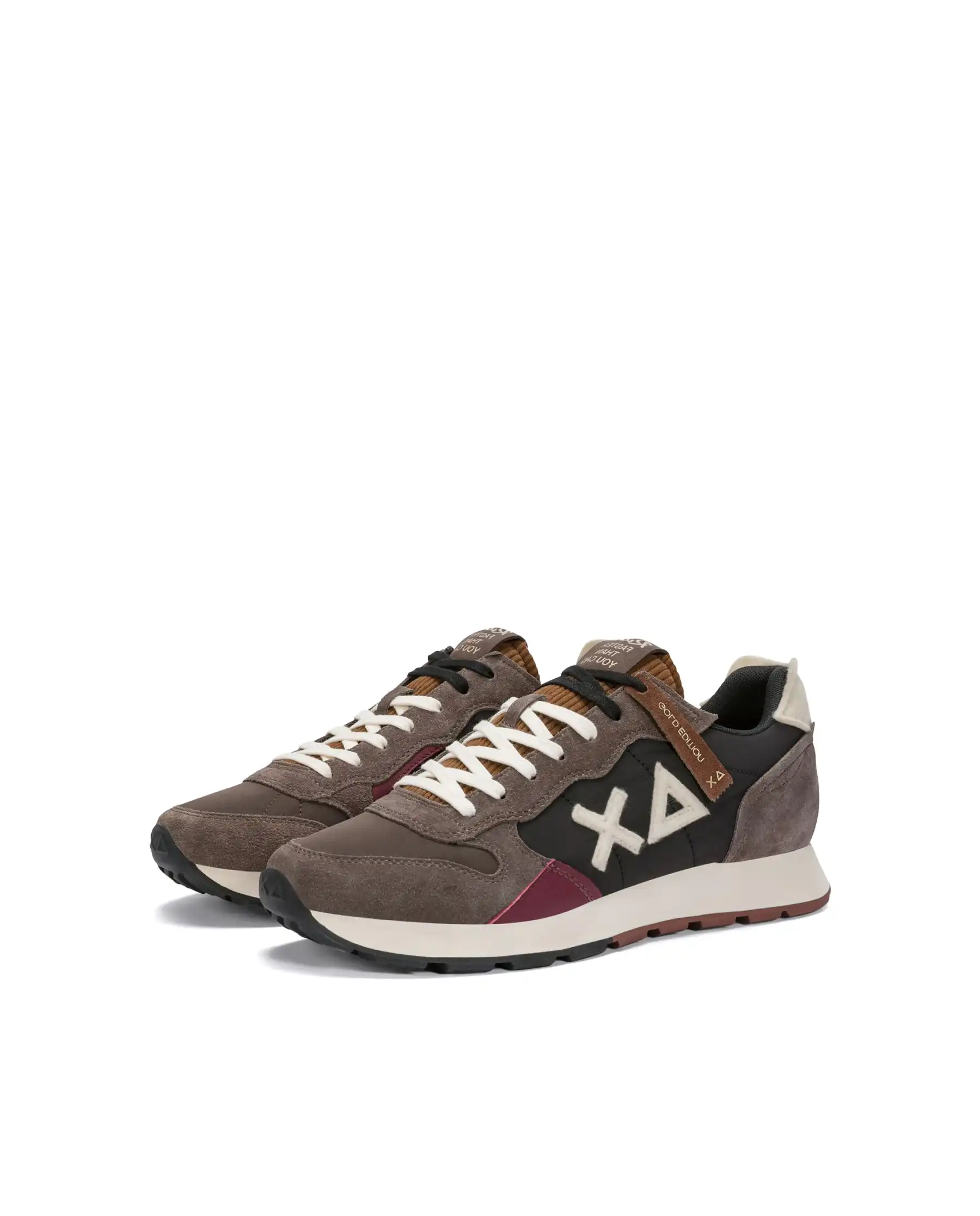 SUN68 SNEAKERS TOM WINTER STYLE MARRONE