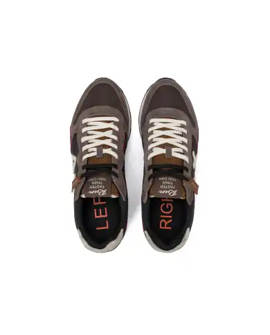 SUN68 SNEAKERS TOM WINTER STYLE MARRONE