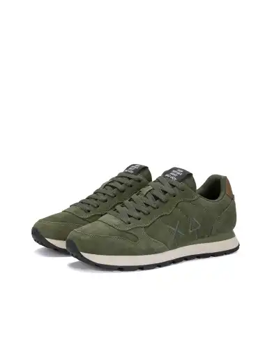 SUN68 SNEAKERS TOM SUEDE VERDE MILITARE