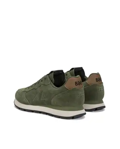 SUN68 SNEAKERS TOM SUEDE VERDE MILITARE