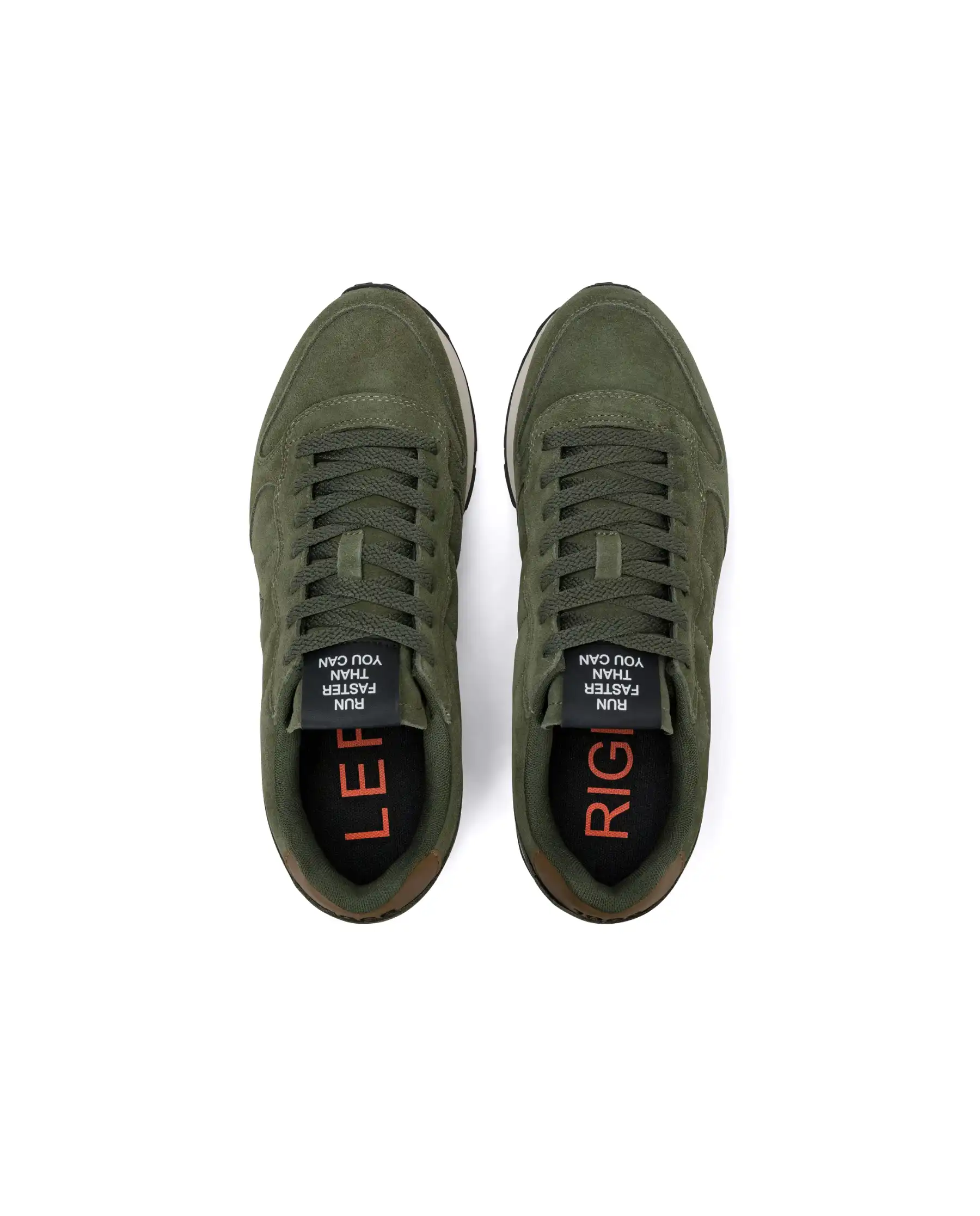 SUN68 SNEAKERS TOM SUEDE VERDE MILITARE