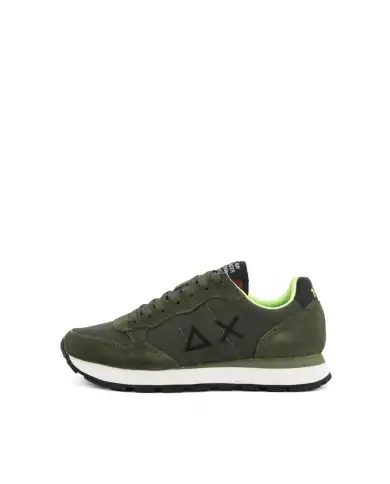 SUN68 SNEAKERS TOM FLUO VERDE MILITARE