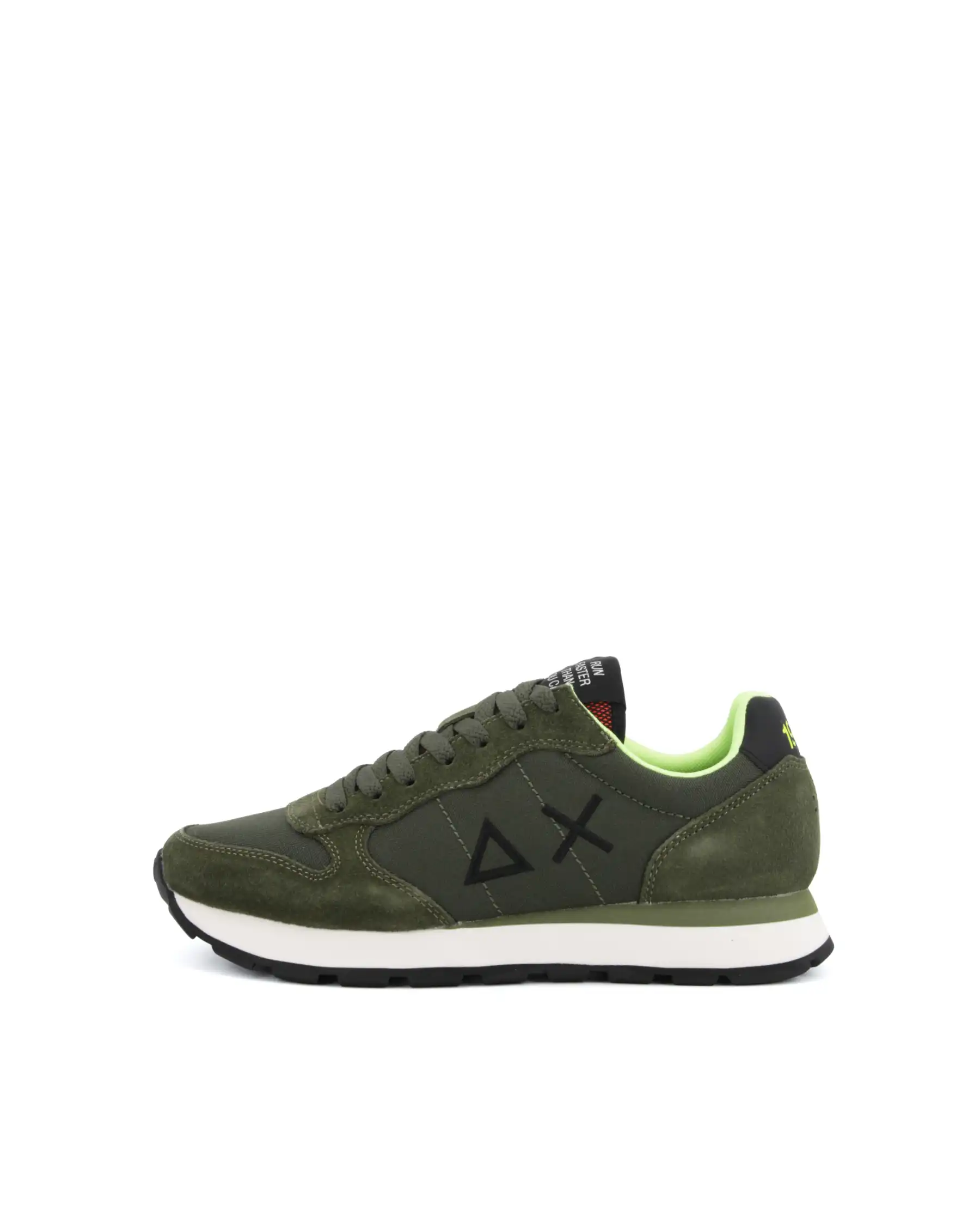 SUN68 SNEAKERS TOM FLUO VERDE MILITARE