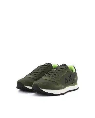 SUN68 SNEAKERS TOM FLUO VERDE MILITARE