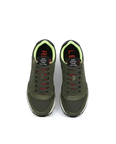 SUN68 SNEAKERS TOM FLUO VERDE MILITARE